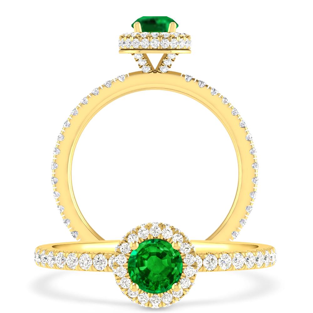 Yellow Gold - Emerald