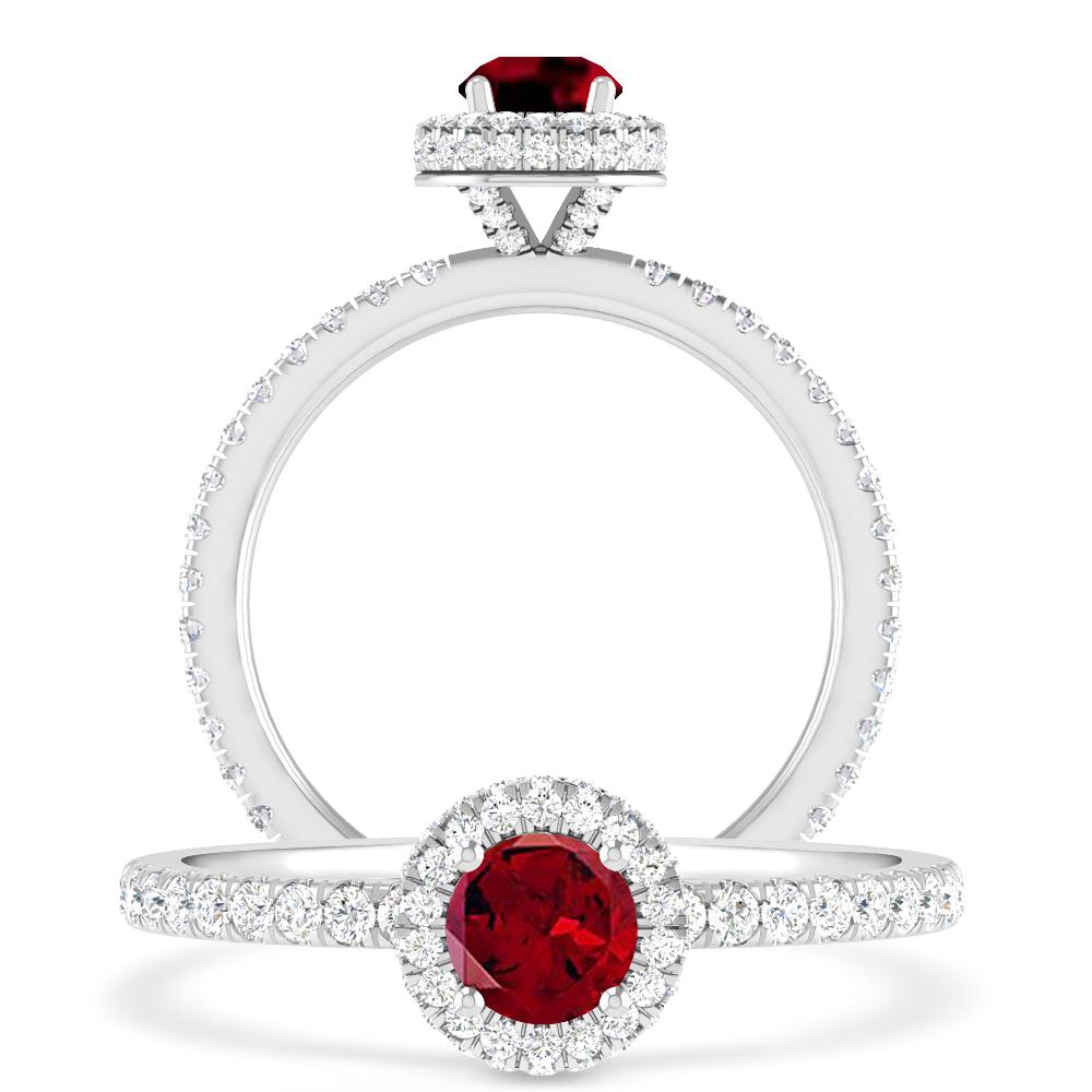 White Gold - Garnet