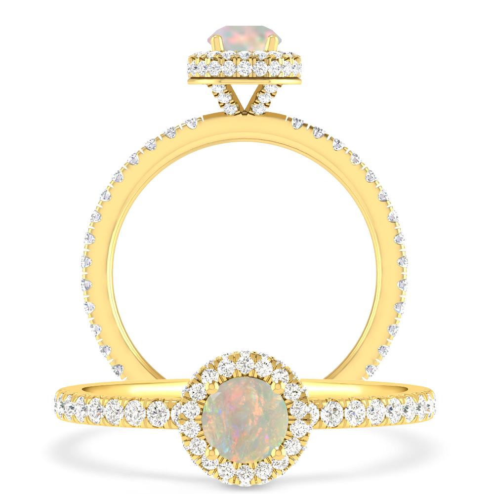 Yellow Gold - Opal