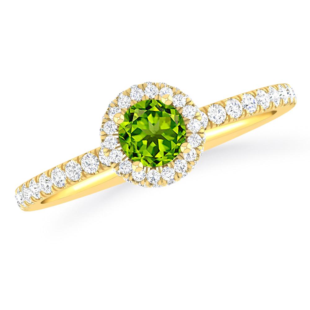 Yellow Gold - Peridot