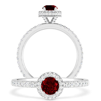 White Gold - Ruby