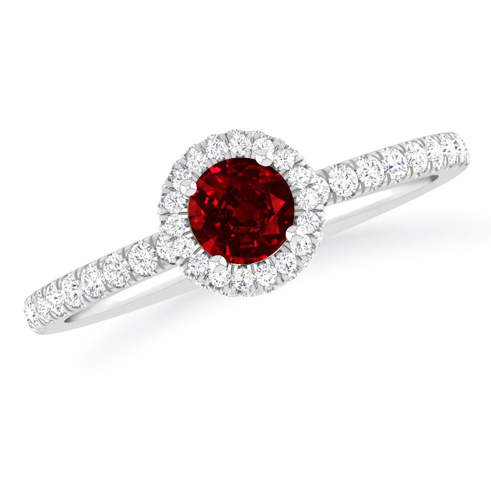 White Gold - Ruby