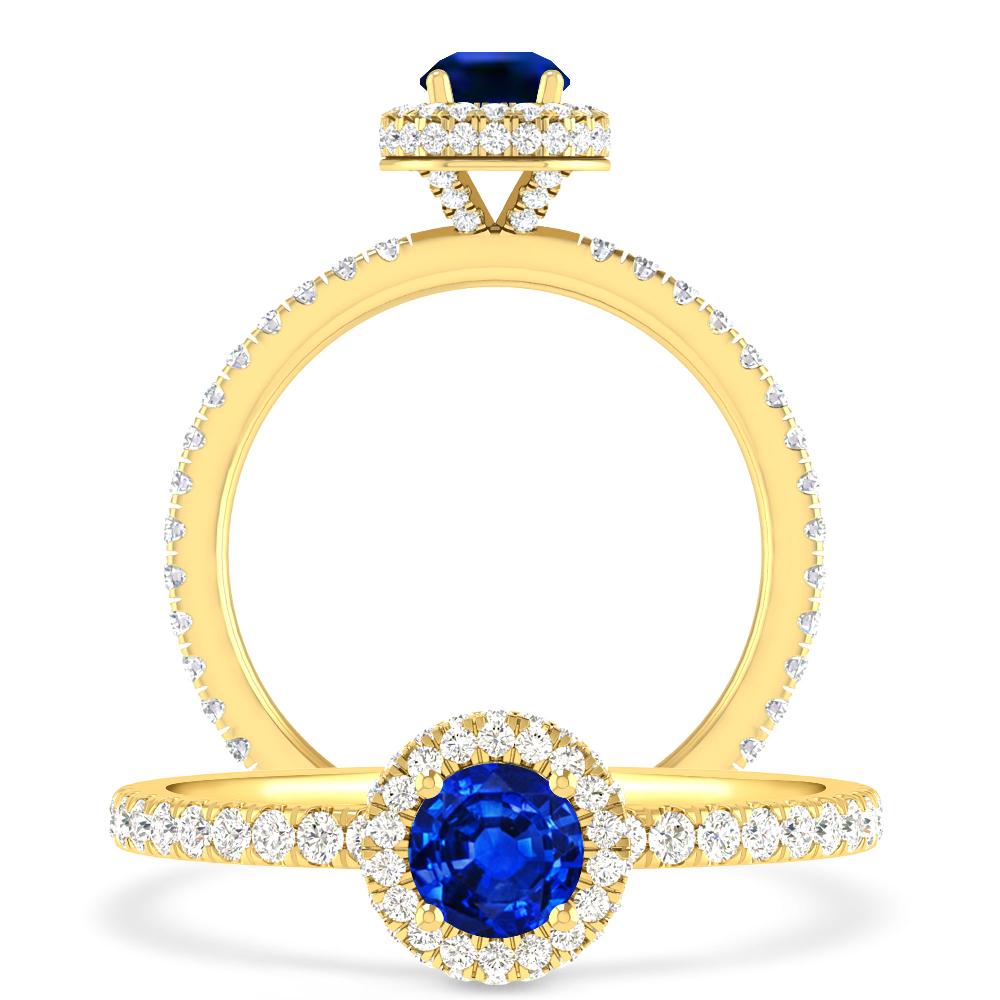 Yellow Gold - Sapphire