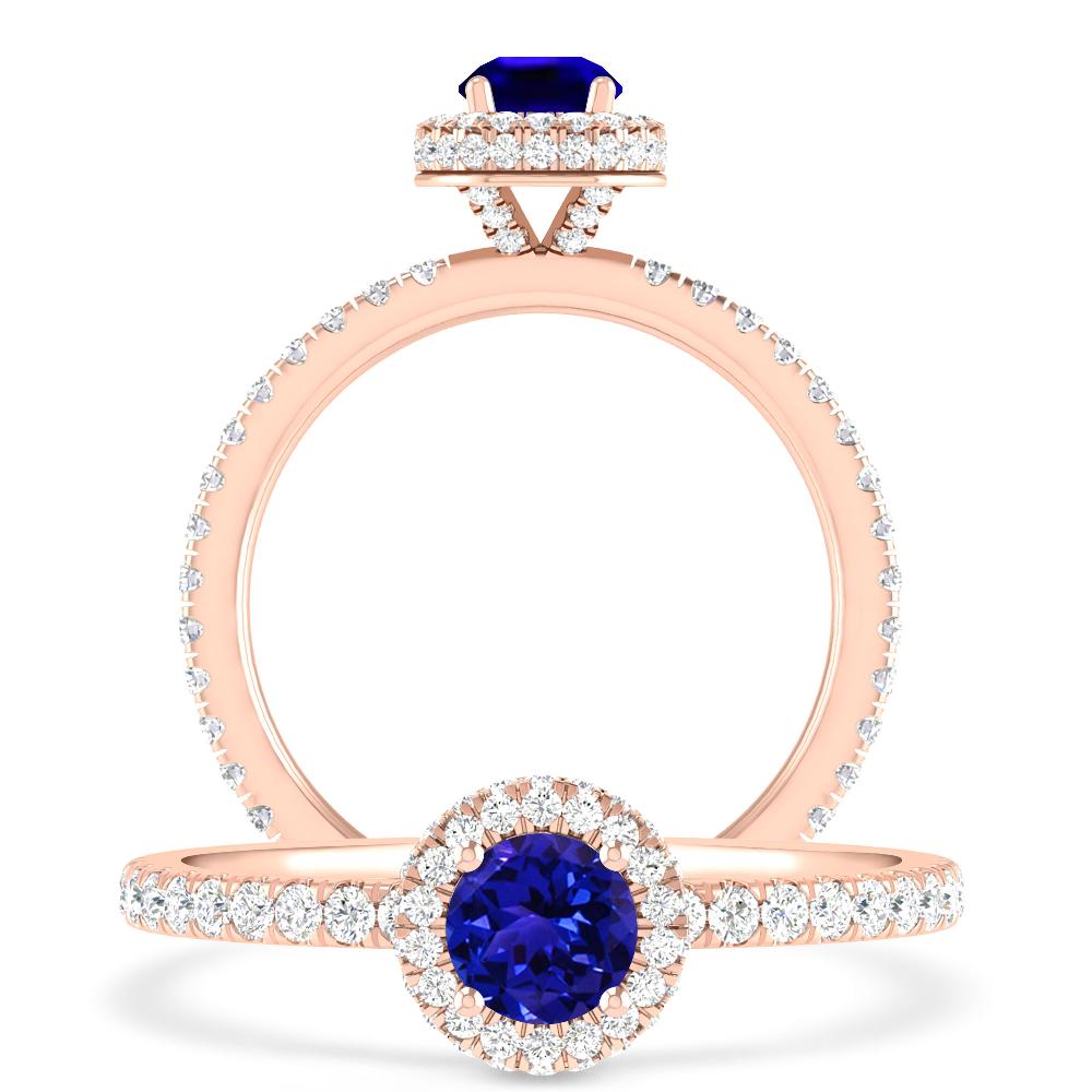 Rose Gold - Tanzanite