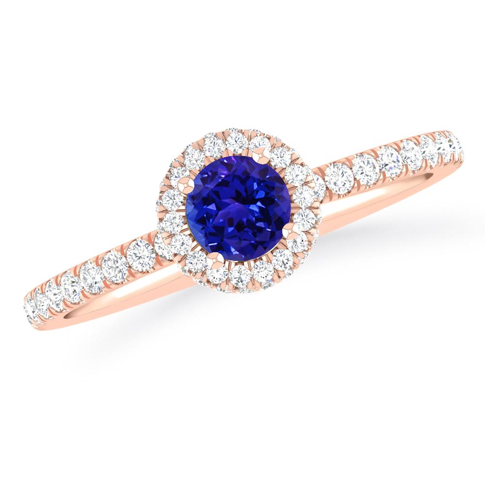 Rose Gold - Tanzanite