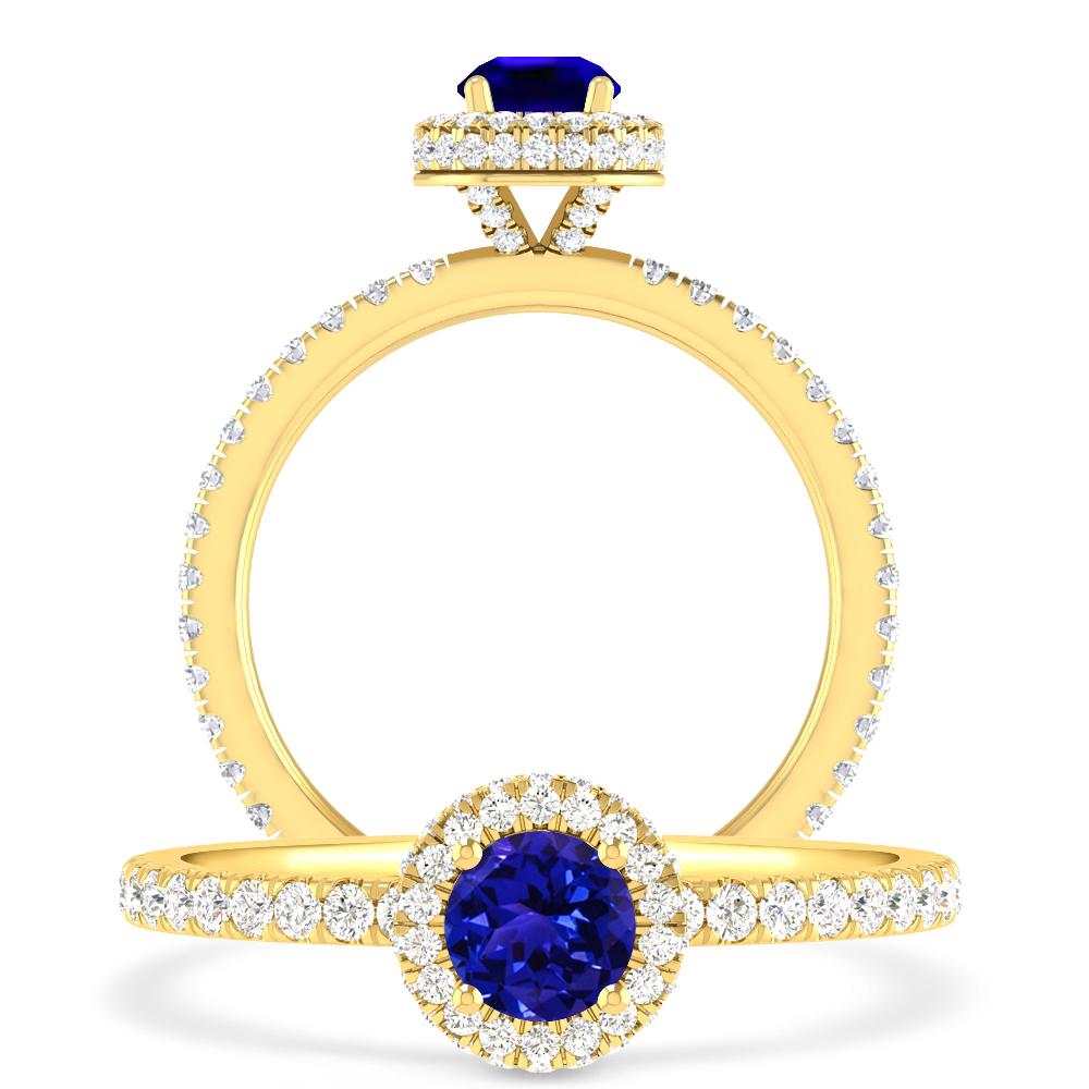 Yellow Gold - Tanzanite