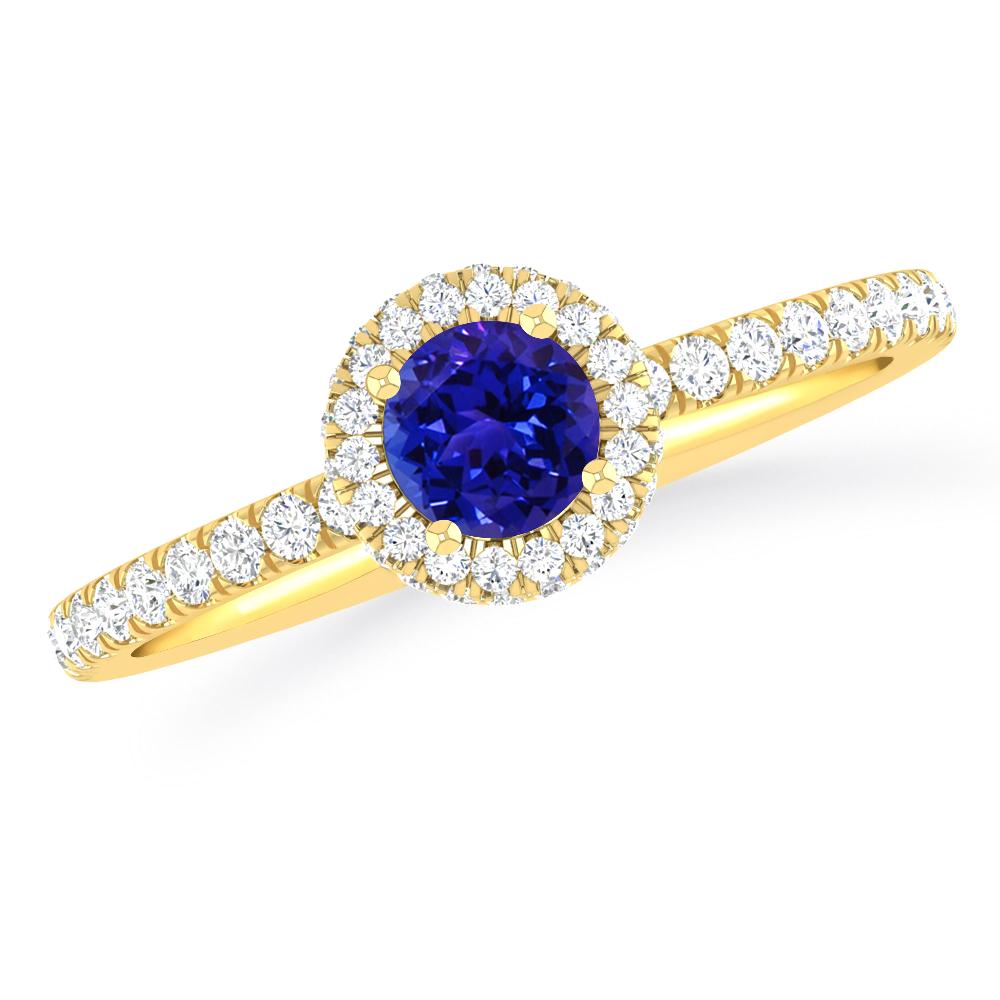 Yellow Gold - Tanzanite