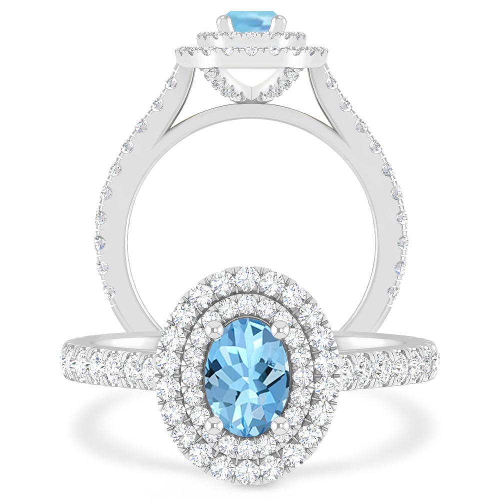 White Gold - Aquamarine