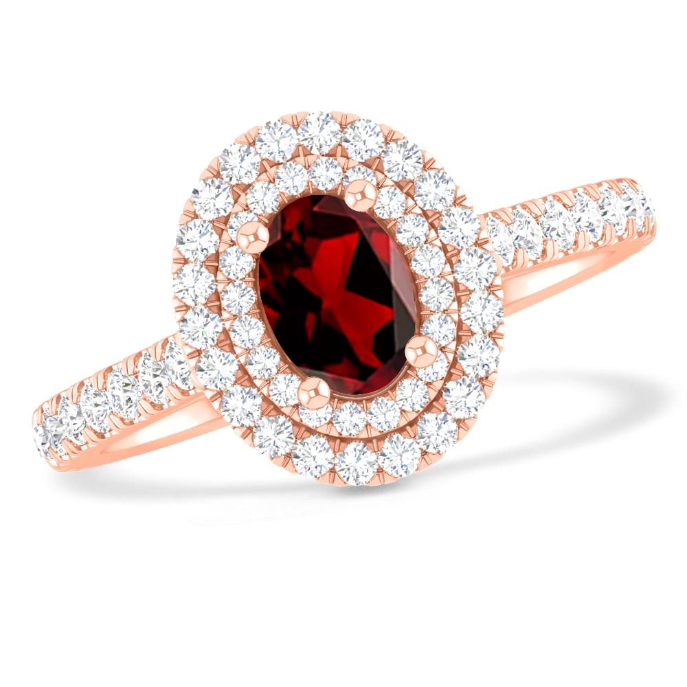 Rose Gold - Garnet