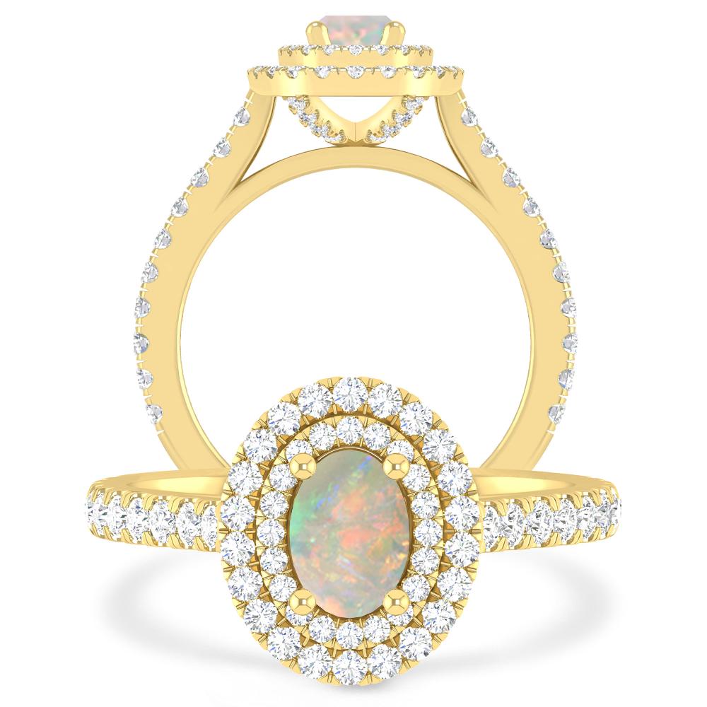 Yellow Gold - Opal