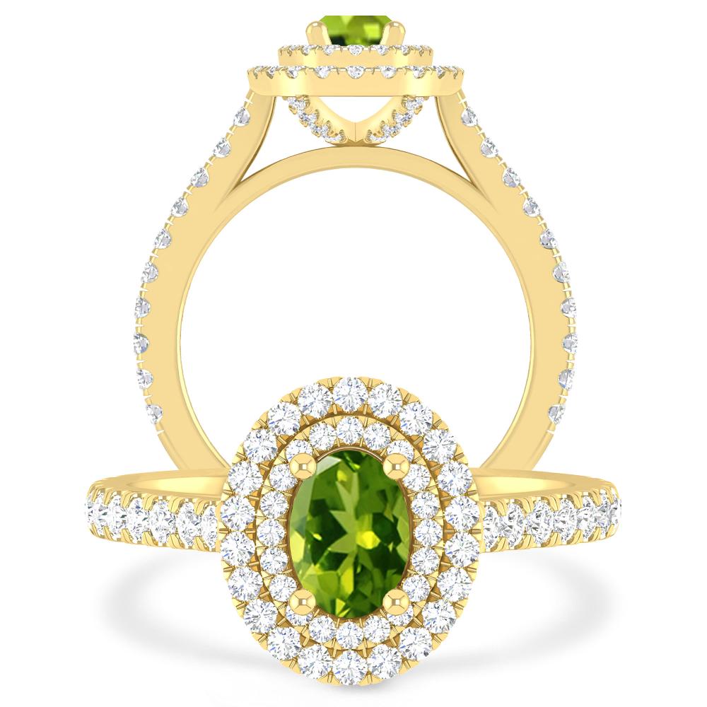 Yellow Gold - Peridot