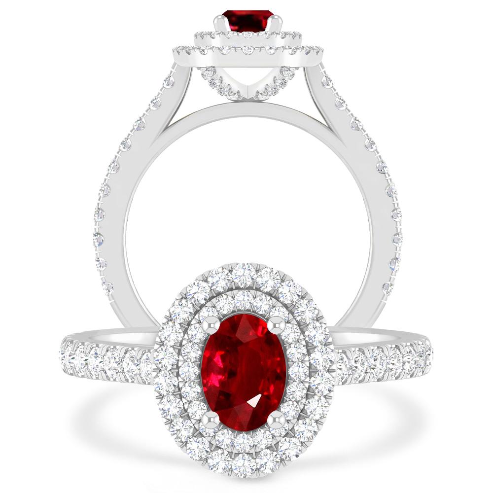 White Gold - Ruby