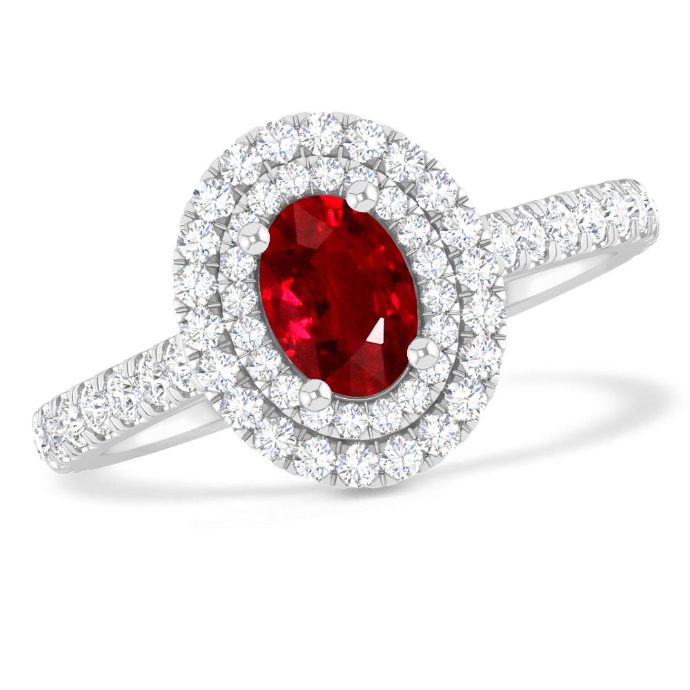 White Gold - Ruby