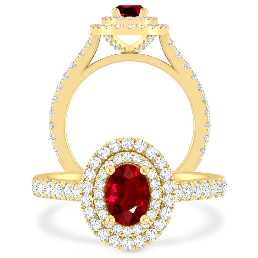 Yellow Gold - Ruby