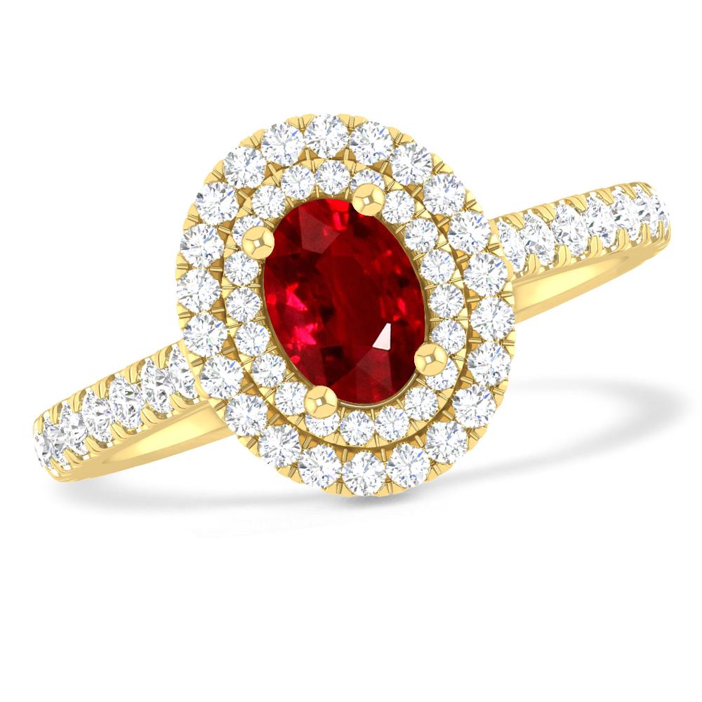 Yellow Gold - Ruby