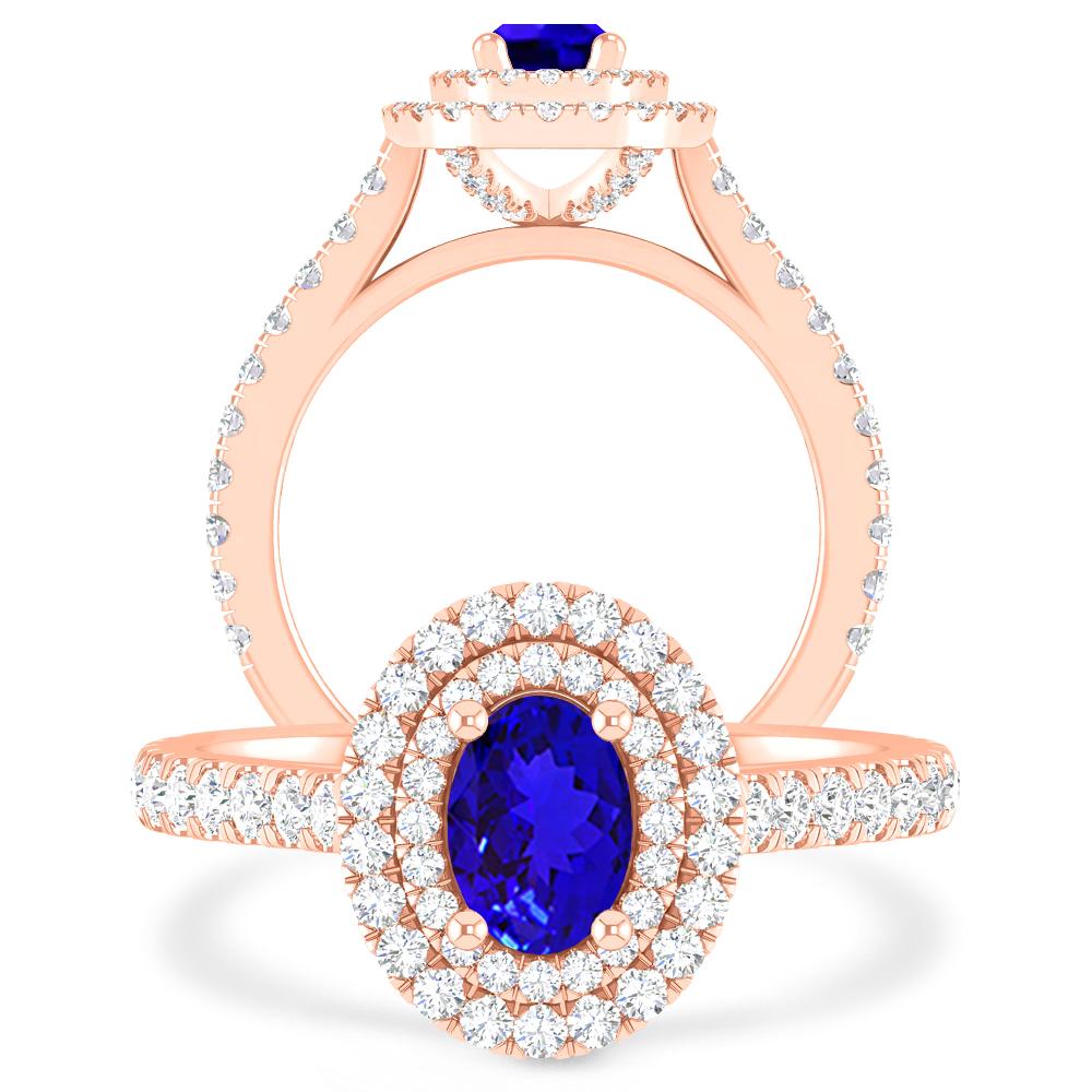 Rose Gold - Tanzanite