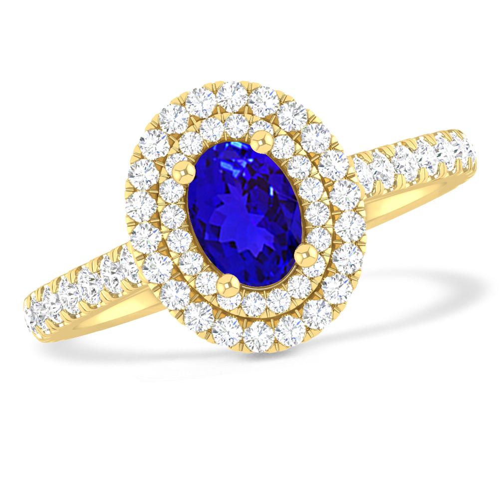 Yellow Gold - Tanzanite