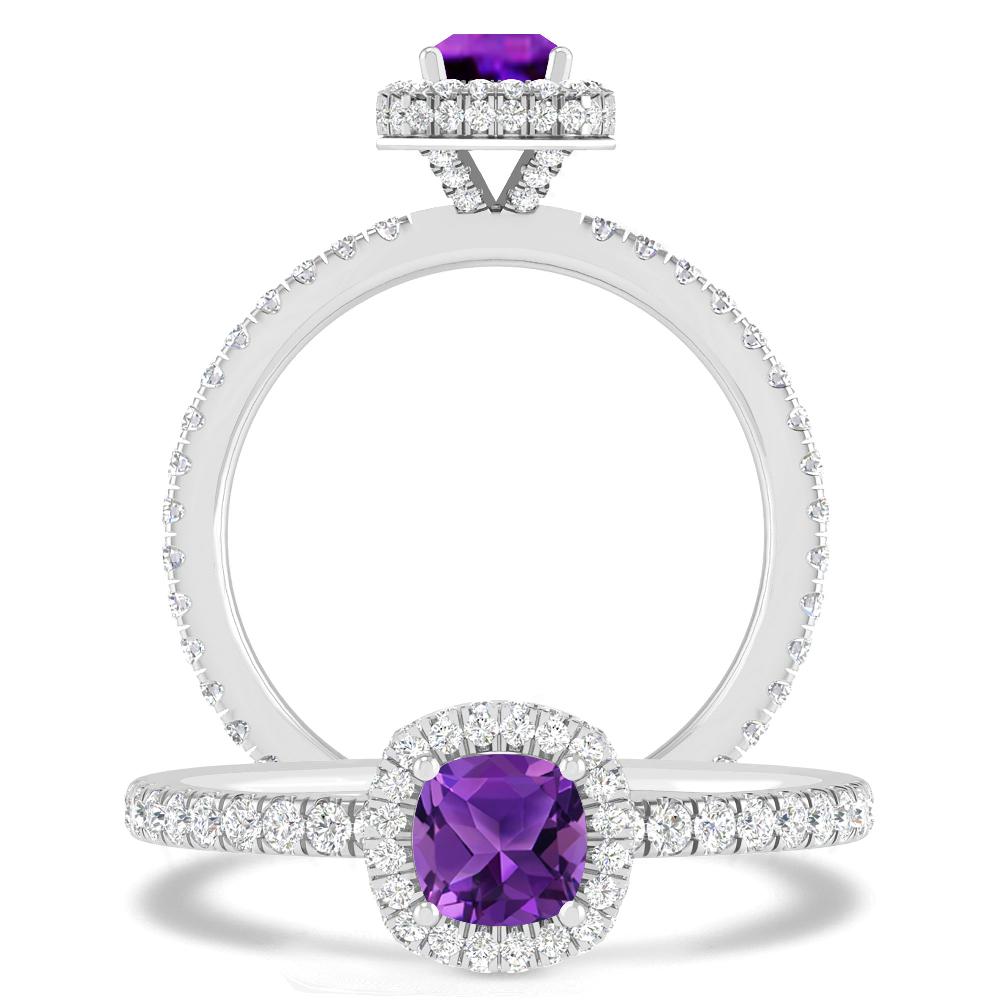 White Gold - Amethyst