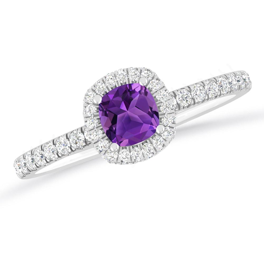 White Gold - Amethyst