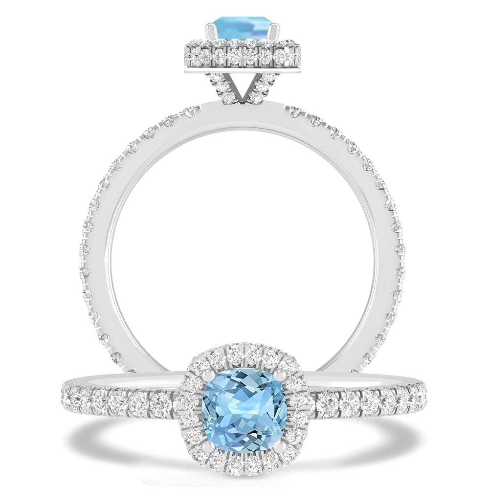 White Gold - Aquamarine