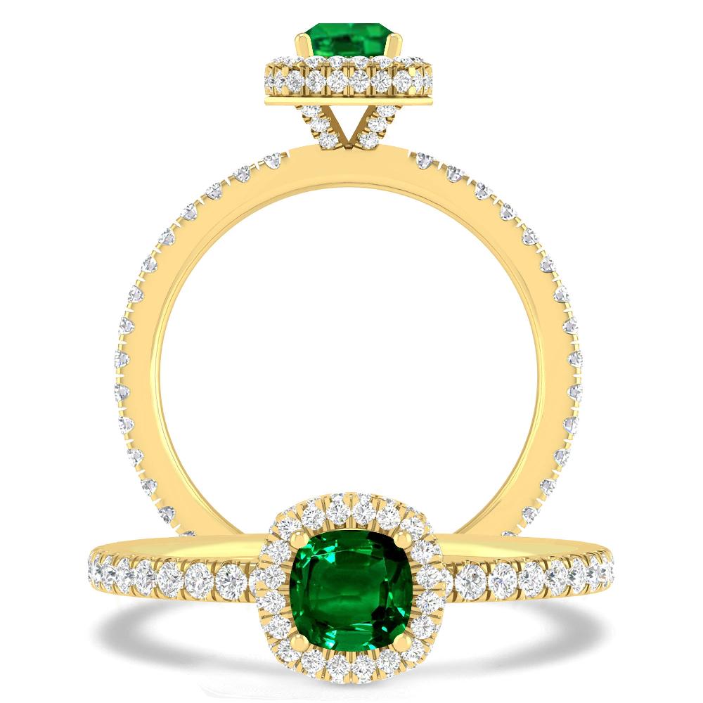 Yellow Gold - Emerald