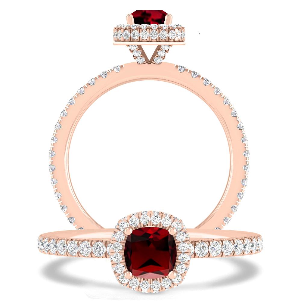 Rose Gold - Garnet