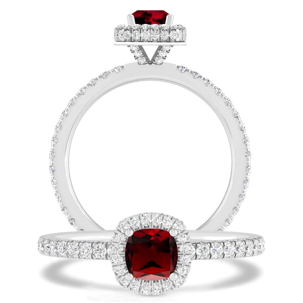 White Gold - Garnet