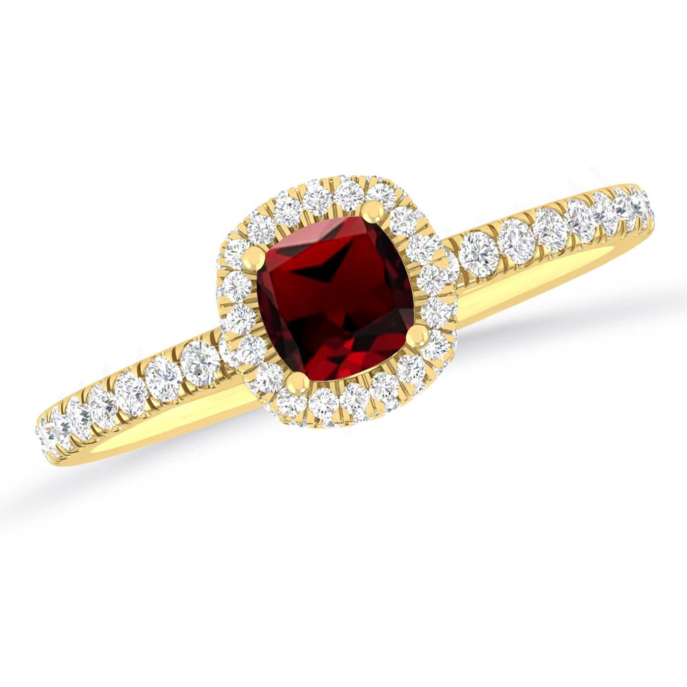 Yellow Gold - Garnet