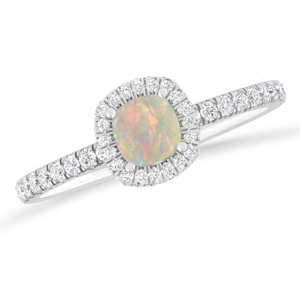 White Gold - Opal