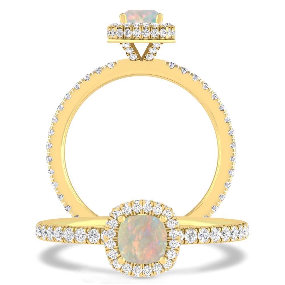 Yellow Gold - Opal