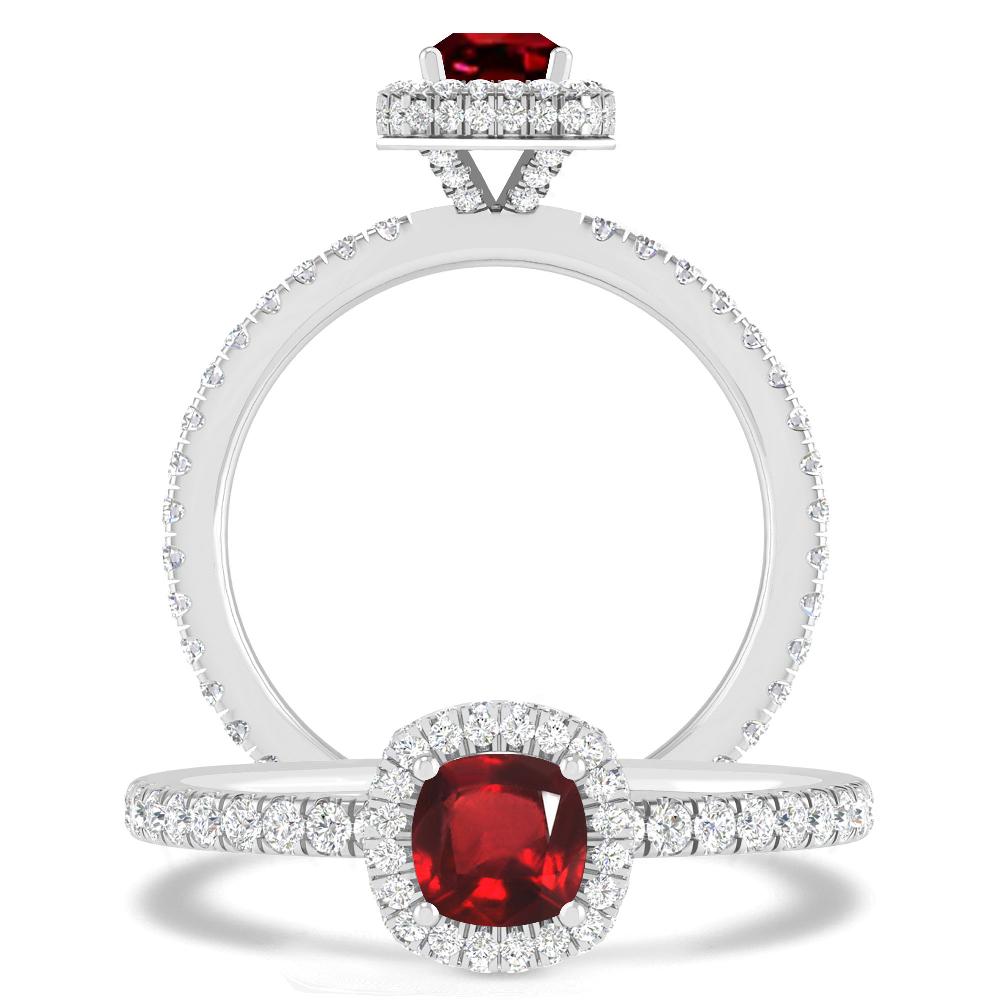 White Gold - Ruby