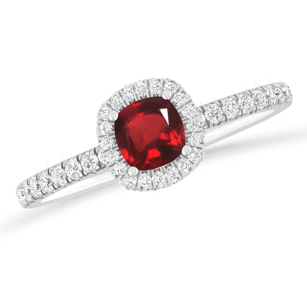 White Gold - Ruby