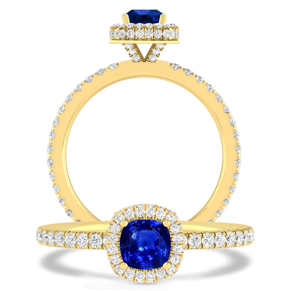 Yellow Gold - Sapphire