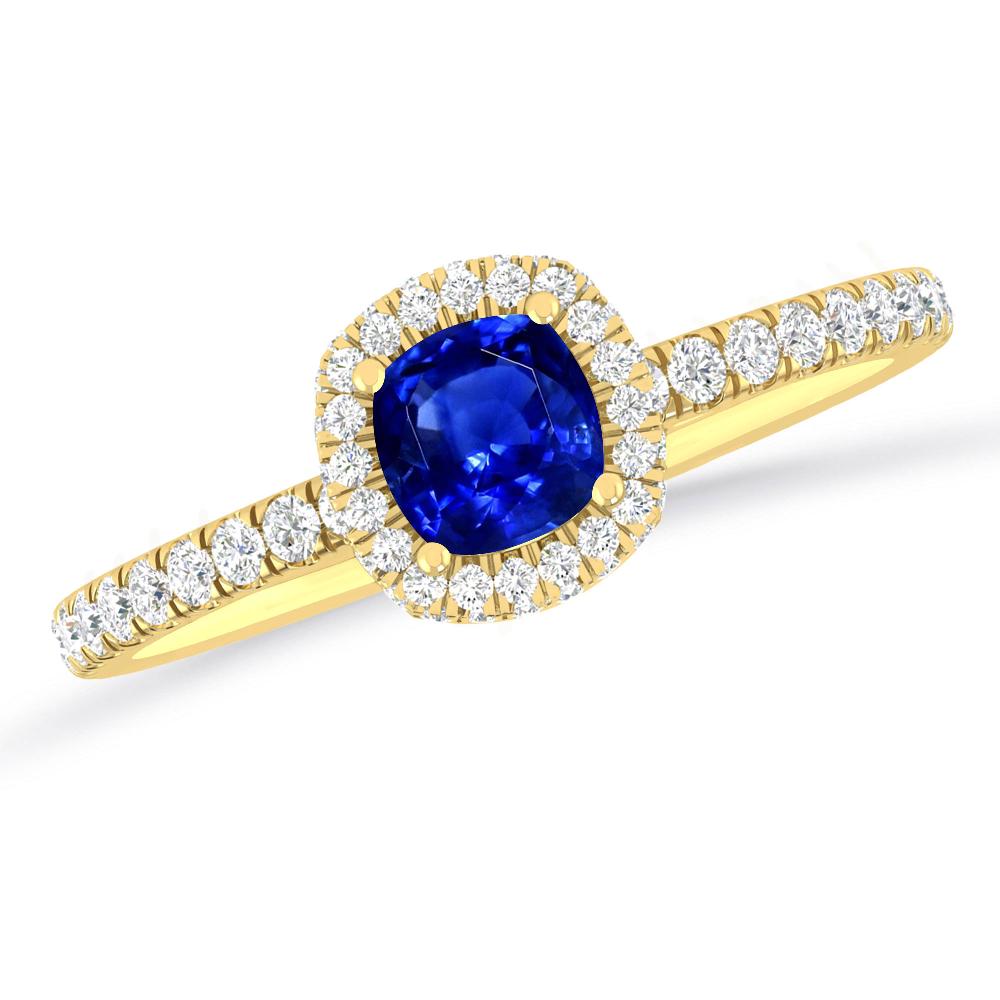 Yellow Gold - Sapphire