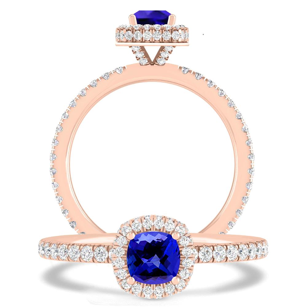 Rose Gold - Tanzanite