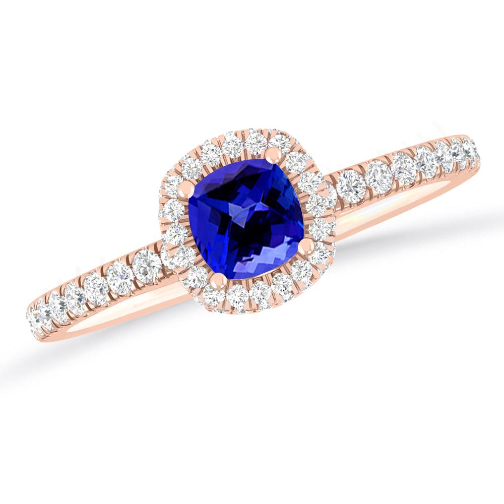 Rose Gold - Tanzanite