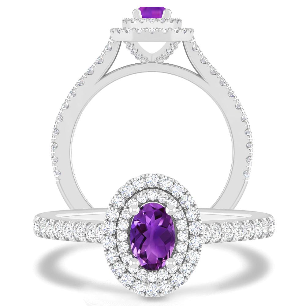 White Gold - Amethyst