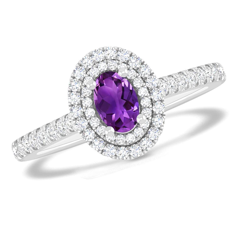 White Gold - Amethyst