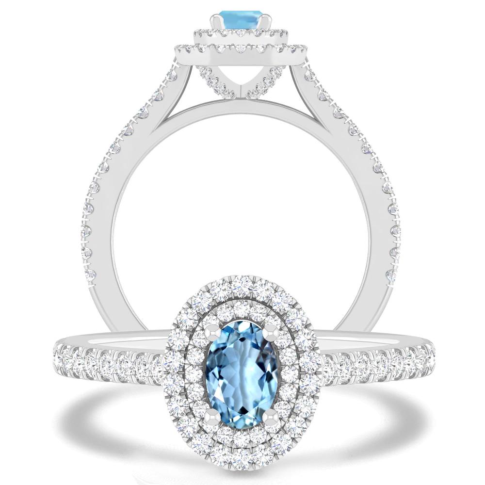 White Gold - Aquamarine