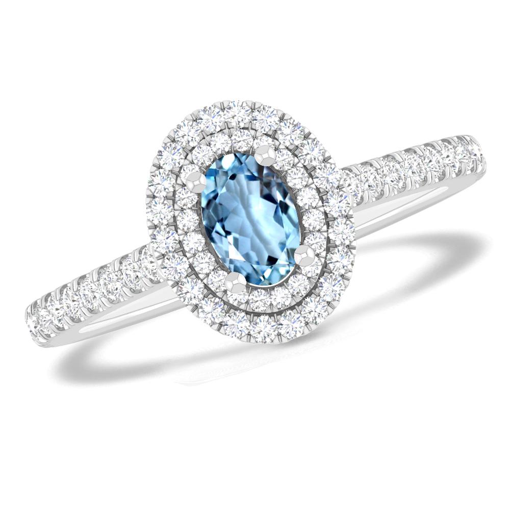 White Gold - Aquamarine