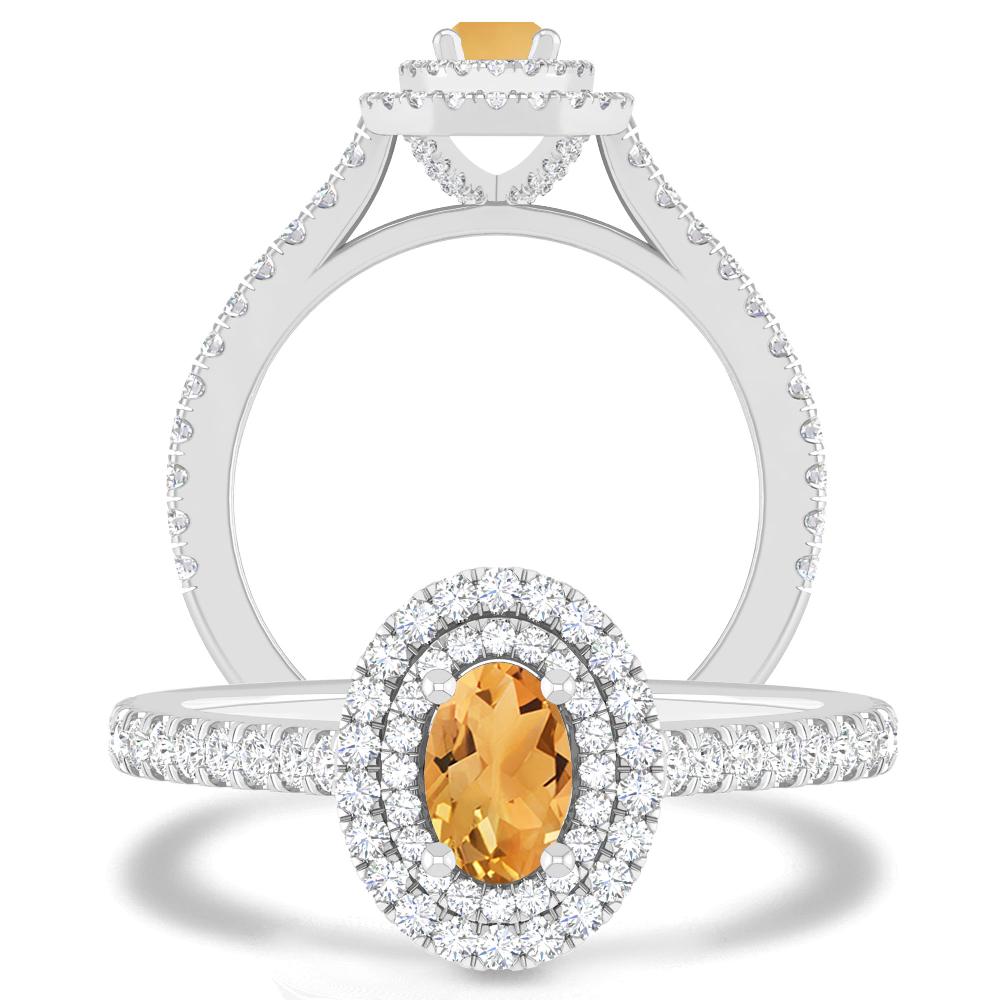 White Gold - Citrine