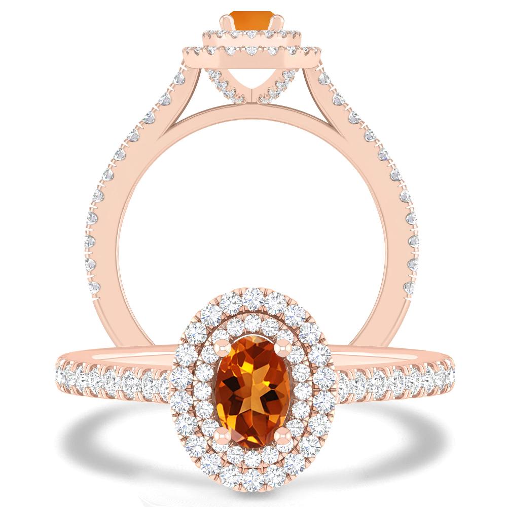 Rose Gold - Citrine