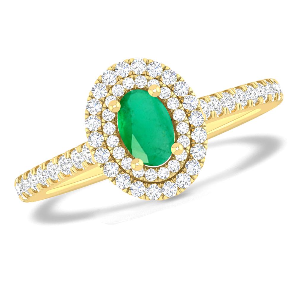 Yellow Gold - Emerald