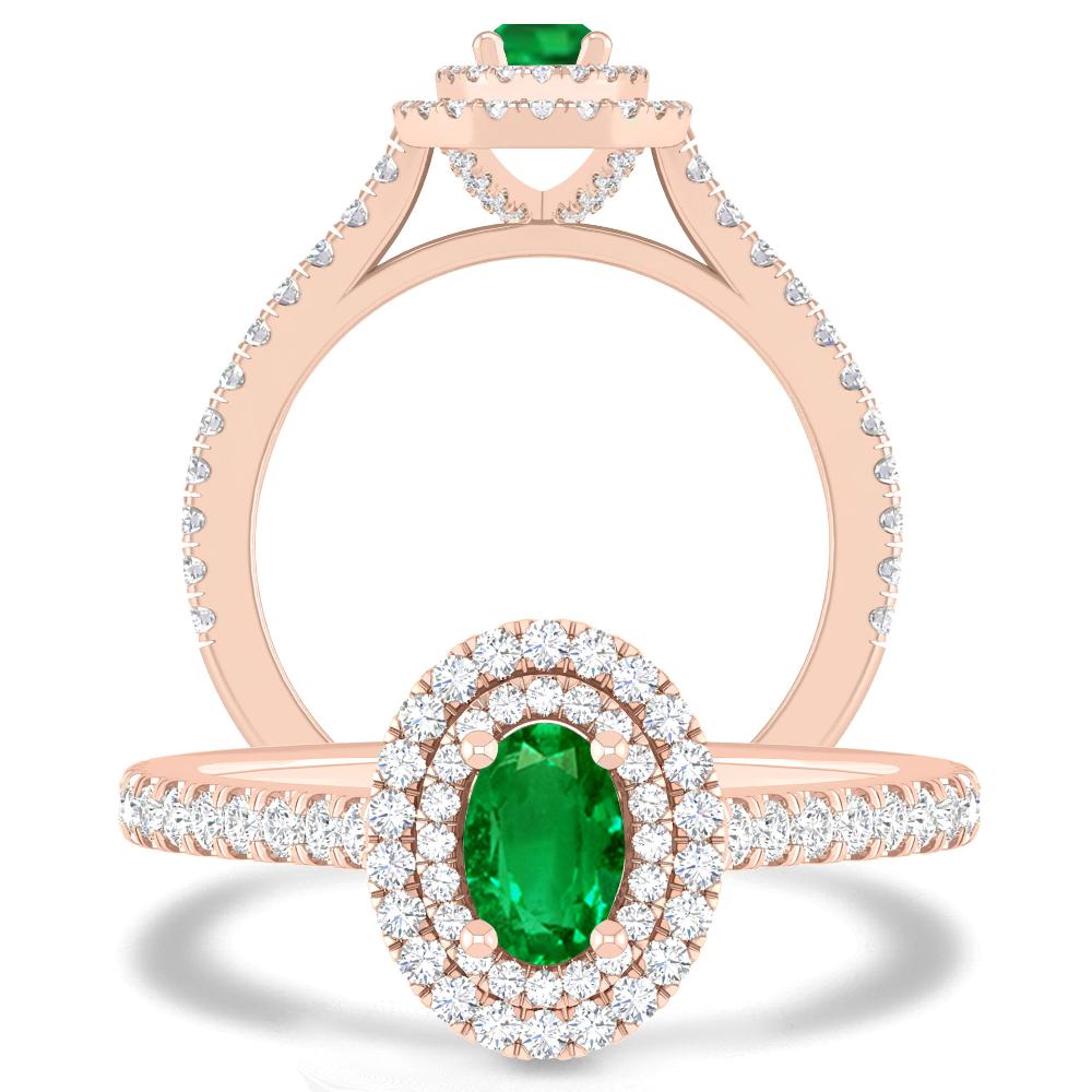 Rose Gold - Emerald