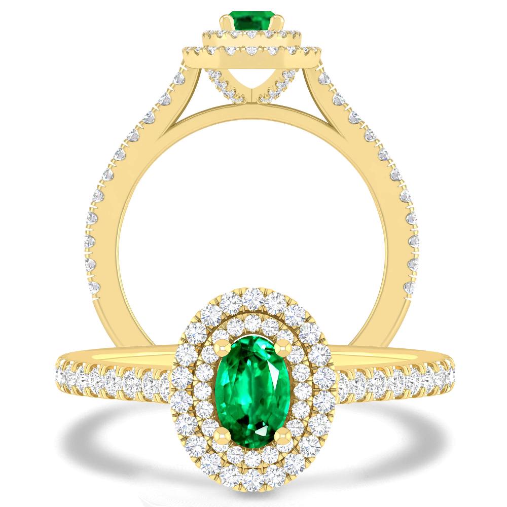 Yellow Gold - Emerald