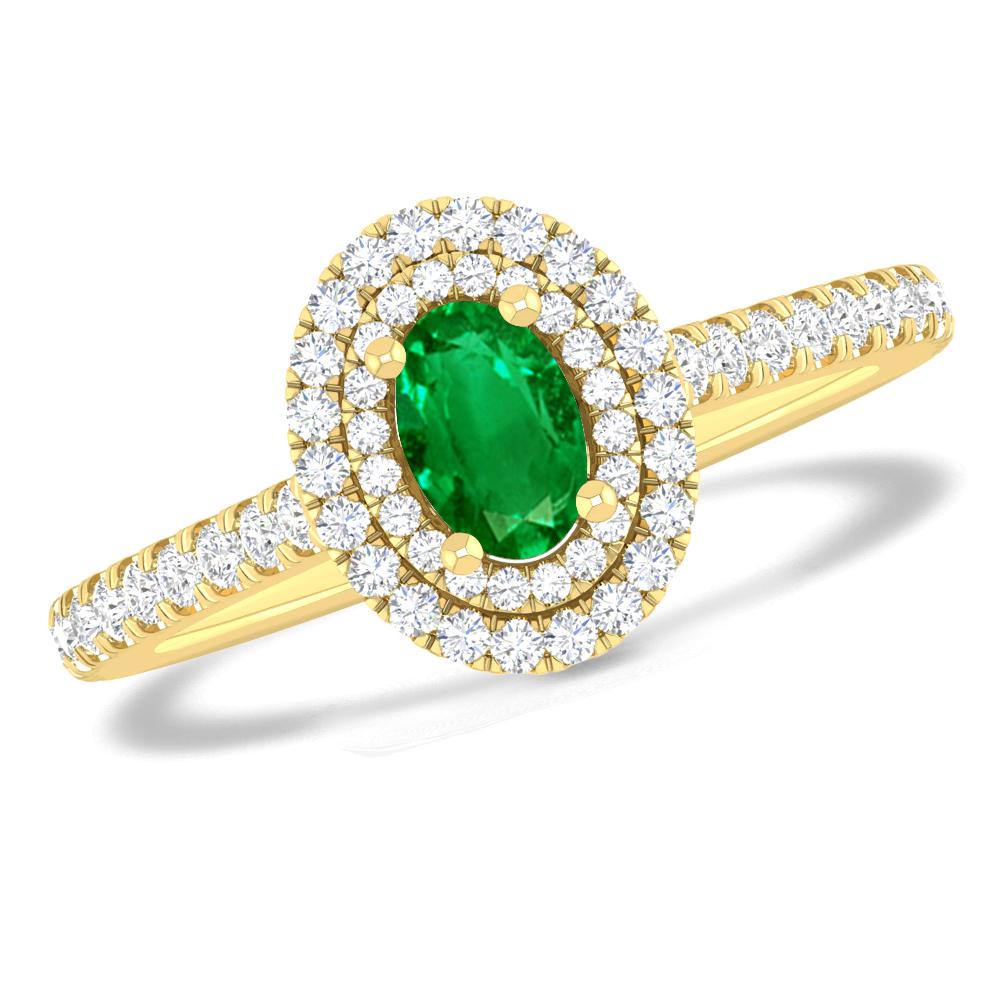 Yellow Gold - Emerald