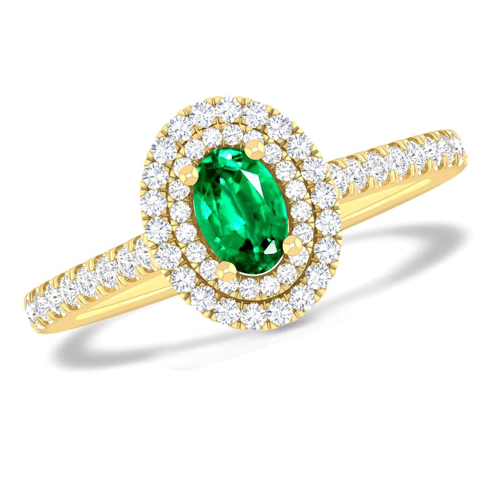 Yellow Gold - Emerald