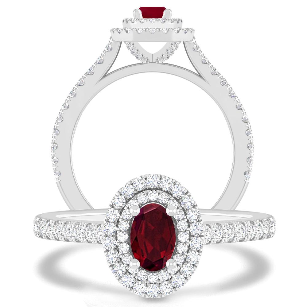 White Gold - Garnet