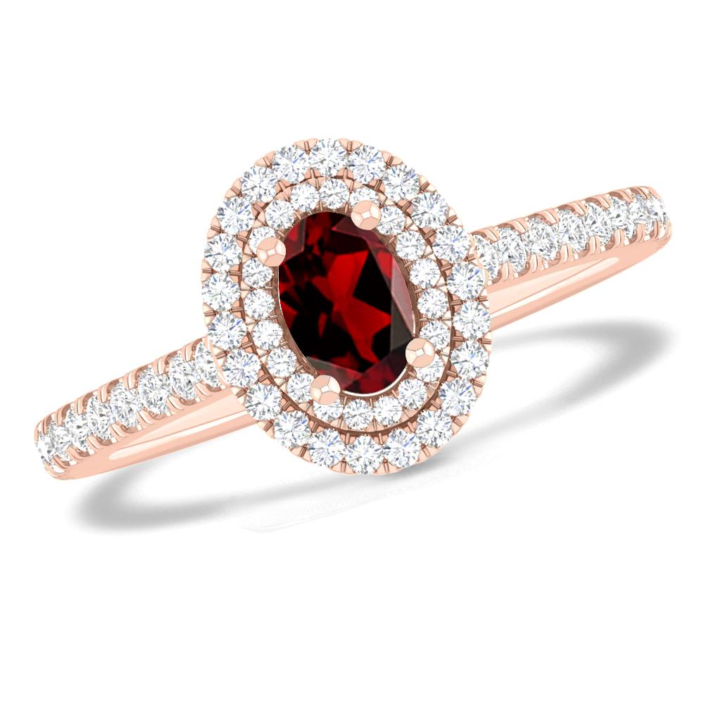 Rose Gold - Garnet