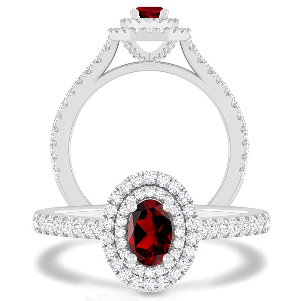 White Gold - Garnet